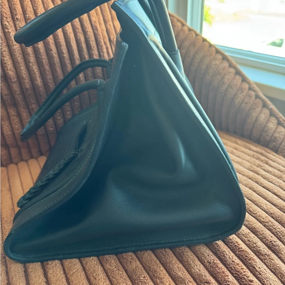 Celine Black Leather Mini Luggage Tote